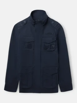 Silbon Smart Casual·Abrigos Y Cazadoras-Chaqueta militar parches dye azul marino Azul marino