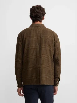 Silbon Smart Casual·Abrigos Y Cazadoras-Chaqueta principe de gales bolsillos Marron