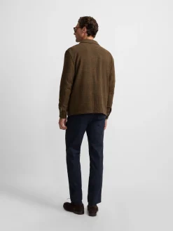 Silbon Smart Casual·Abrigos Y Cazadoras-Chaqueta principe de gales bolsillos Marron