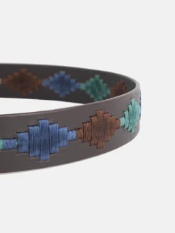 Silbon Pequeña Marroquinería·Cinturones, Tirantes Y Gemelos-Cinturon piel argentino colores Marron