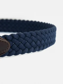 Silbon Pequeña Marroquinería·Cinturones, Tirantes Y Gemelos-Cinturon trenzado marino Azul&nbsp;marino