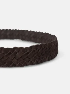 Silbon Pequeña Marroquinería·Cinturones, Tirantes Y Gemelos-Cinturon trenzado piel ante Marron