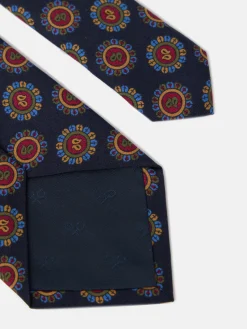 Silbon Accesorios·Corbatas, Pajaritas Y Pañuelos-Corbata circulos azul marino Azul&nbsp;marino