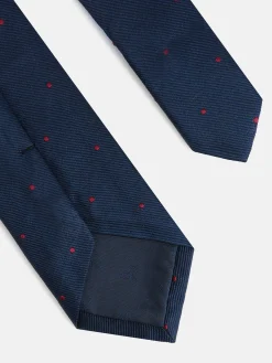 Silbon Corbatas Y Pajaritas-Corbata kids micropuntos azul marino Azul&nbsp;marino