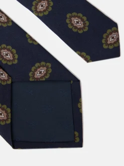 Silbon Accesorios·Corbatas, Pajaritas Y Pañuelos-Corbata medallon azul marino Azul&nbsp;marino