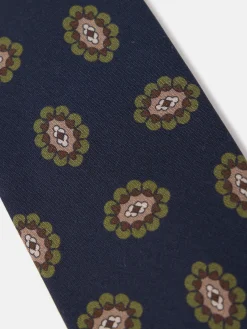 Silbon Accesorios·Corbatas, Pajaritas Y Pañuelos-Corbata medallon azul marino Azul&nbsp;marino