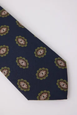 Silbon Accesorios·Corbatas, Pajaritas Y Pañuelos-Corbata medallon azul marino Azul&nbsp;marino