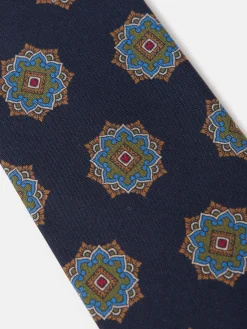 Silbon Accesorios·Corbatas, Pajaritas Y Pañuelos-Corbata motivo ankara azul marino Azul&nbsp;marino