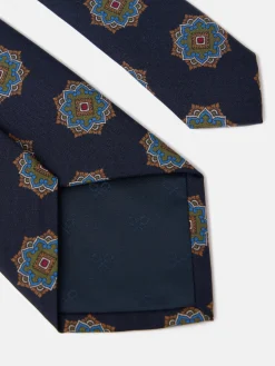 Silbon Accesorios·Corbatas, Pajaritas Y Pañuelos-Corbata motivo ankara azul marino Azul&nbsp;marino