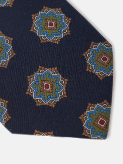 Silbon Accesorios·Corbatas, Pajaritas Y Pañuelos-Corbata motivo ankara azul marino Azul&nbsp;marino