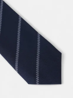 Silbon Accesorios·Corbatas, Pajaritas Y Pañuelos-Corbata motivo franja raquetas azul marino Azul&nbsp;marino