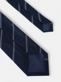 Silbon Accesorios·Corbatas, Pajaritas Y Pañuelos-Corbata motivo franja raquetas azul marino Azul&nbsp;marino