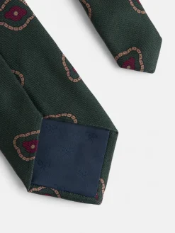 Silbon Accesorios·Corbatas, Pajaritas Y Pañuelos-Corbata motivo irregular geometrico Verde