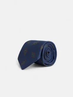 Silbon Accesorios·Corbatas, Pajaritas Y Pañuelos-Corbata motivo rombo azul marino Azul&nbsp;marino