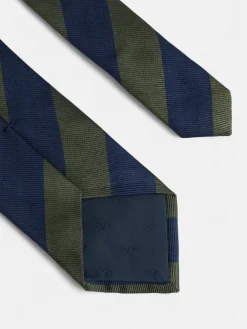 Silbon Accesorios·Corbatas, Pajaritas Y Pañuelos-Corbata rayas marino Verde