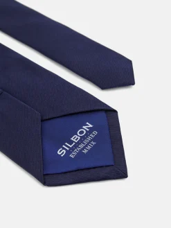 Silbon Accesorios·Corbatas, Pajaritas Y Pañuelos-Corbata lisa azul marino Azul&nbsp;marino