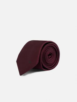 Silbon Accesorios·Corbatas, Pajaritas Y Pañuelos-Corbata lisa Burdeos