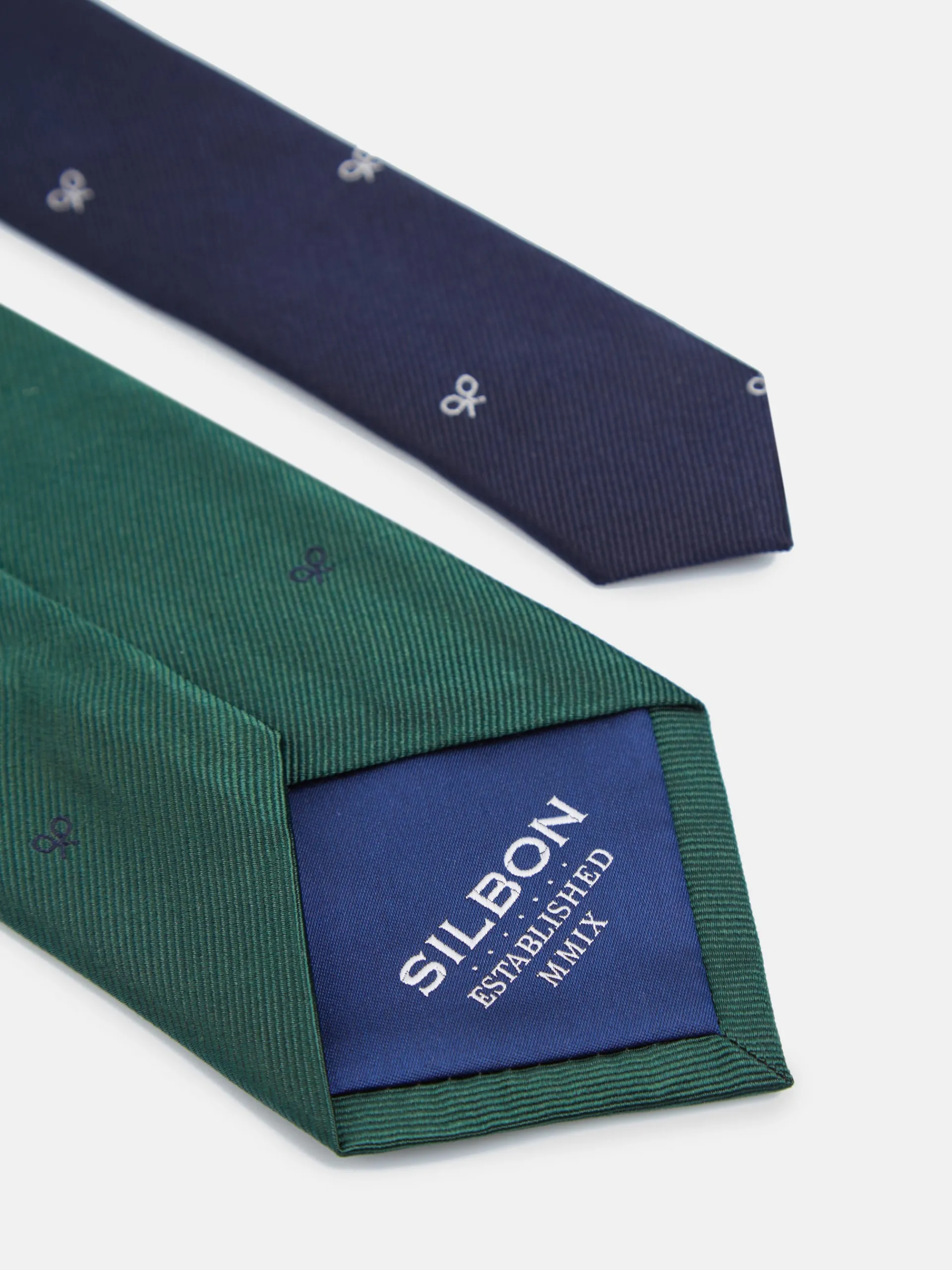 Silbon Accesorios·Corbatas, Pajaritas Y Pañuelos-Corbata motivos raquetas Verde