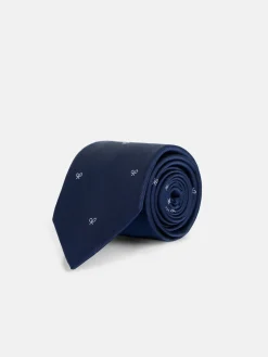 Silbon Accesorios·Corbatas, Pajaritas Y Pañuelos-Corbata motivos raquetas azul marino Azul&nbsp;marino