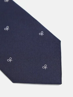 Silbon Accesorios·Corbatas, Pajaritas Y Pañuelos-Corbata motivos raquetas azul marino Azul&nbsp;marino
