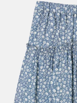 Silbon Vestidos Y Faldas-Falda girl estampado flores azul claro Azul&nbsp;claro