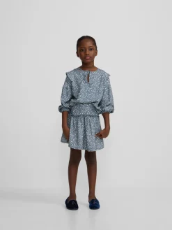 Silbon Vestidos Y Faldas-Falda girl estampado flores azul claro Azul claro