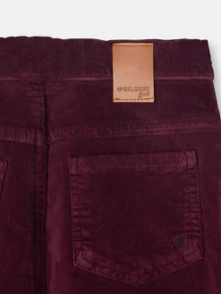 Silbon Vestidos Y Faldas-Falda girl volante pana Granate