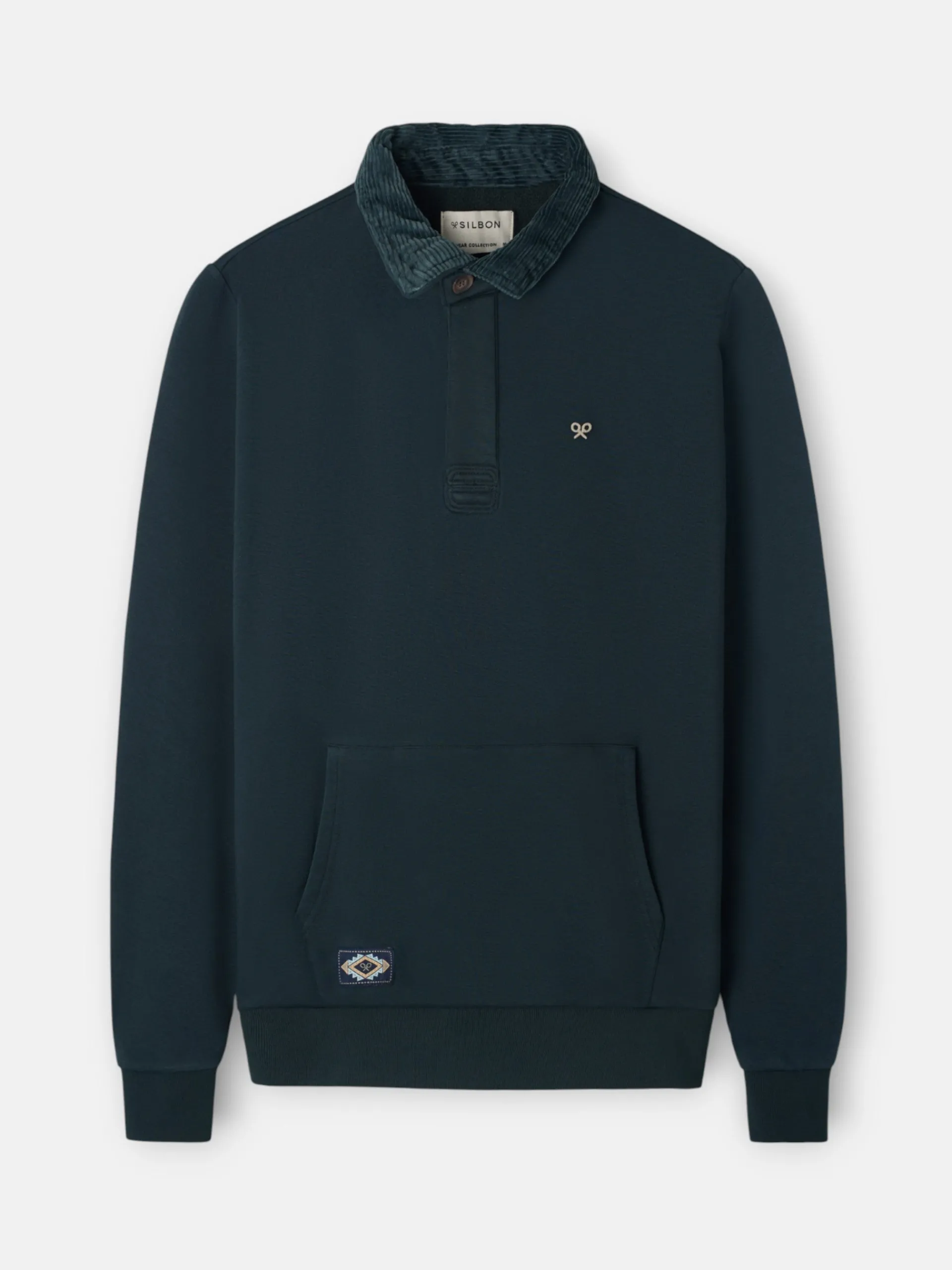 Silbon Smart Casual·Abrigos Y Cazadoras-Forro polar canguro verde medio Verde medio