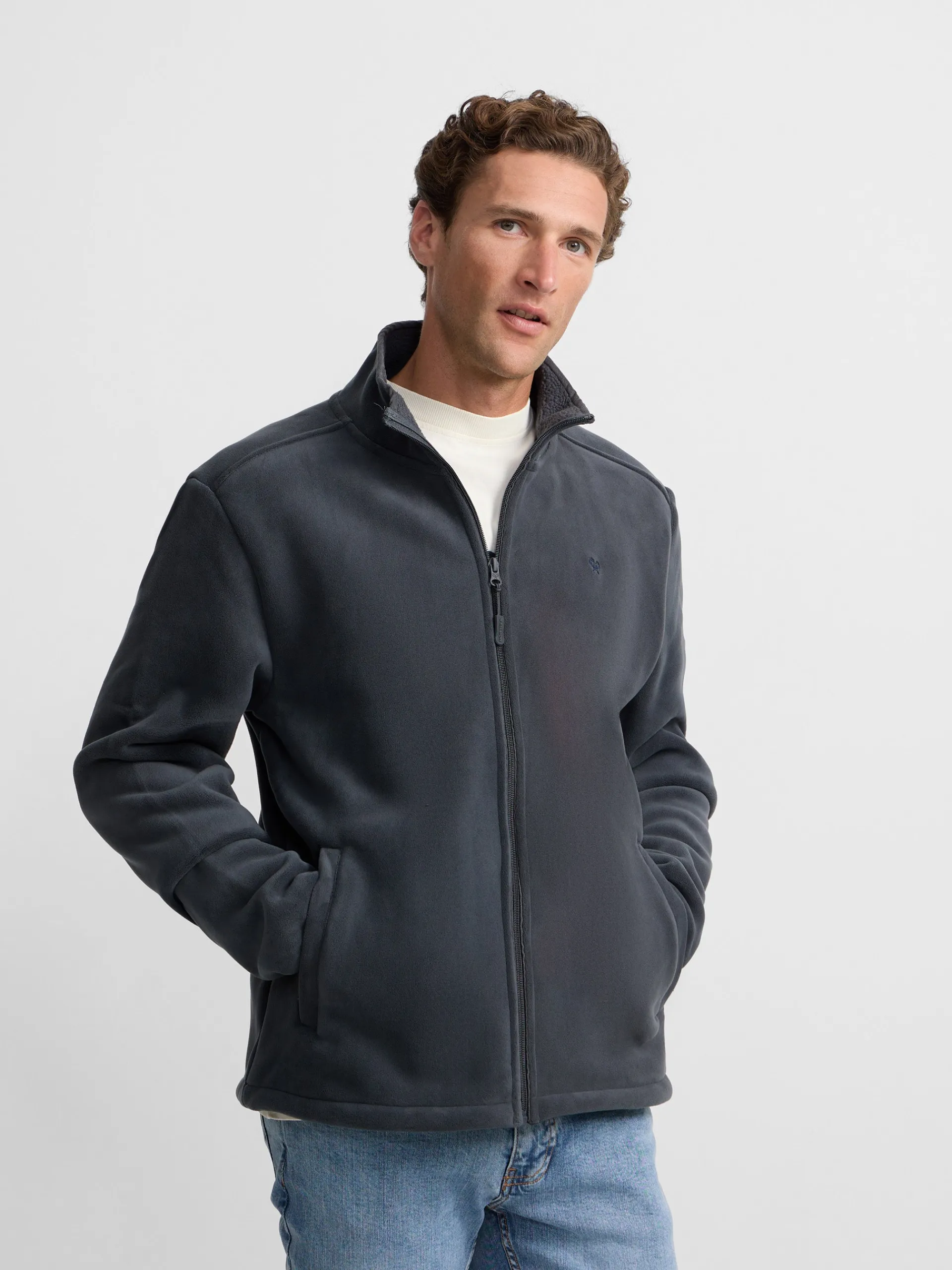 Silbon Smart Casual·Abrigos Y Cazadoras-Forro polar clasico Gris