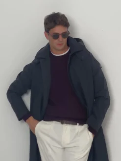 Silbon Smart Casual·Abrigos Y Cazadoras-Gabardina azul marino Azul marino