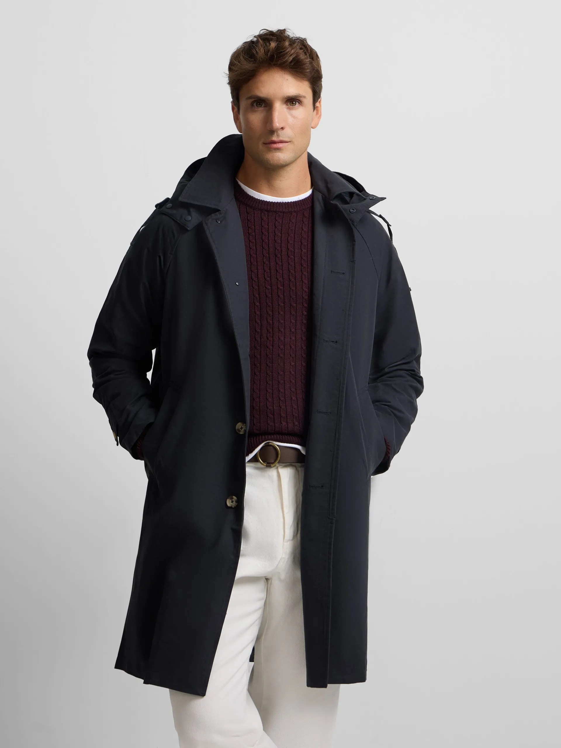 Silbon Smart Casual·Abrigos Y Cazadoras-Gabardina azul marino Azul marino