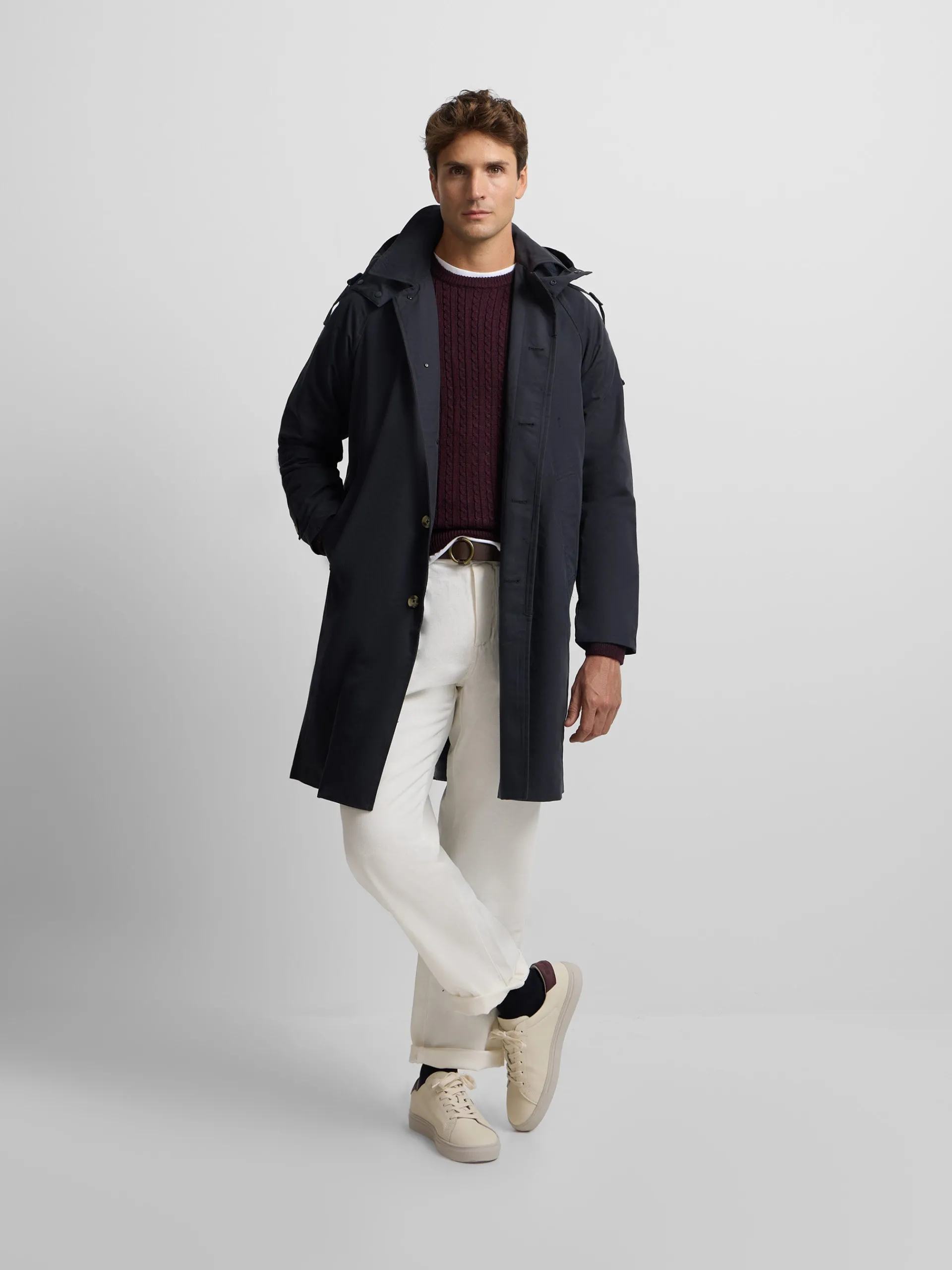 Silbon Smart Casual·Abrigos Y Cazadoras-Gabardina azul marino Azul marino