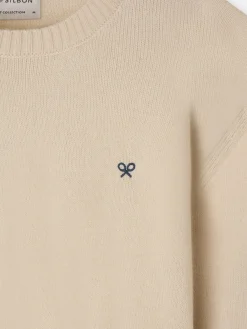 Silbon Smart Casual·Jerséis Y Cárdigan-Jersey clasico warm Crema