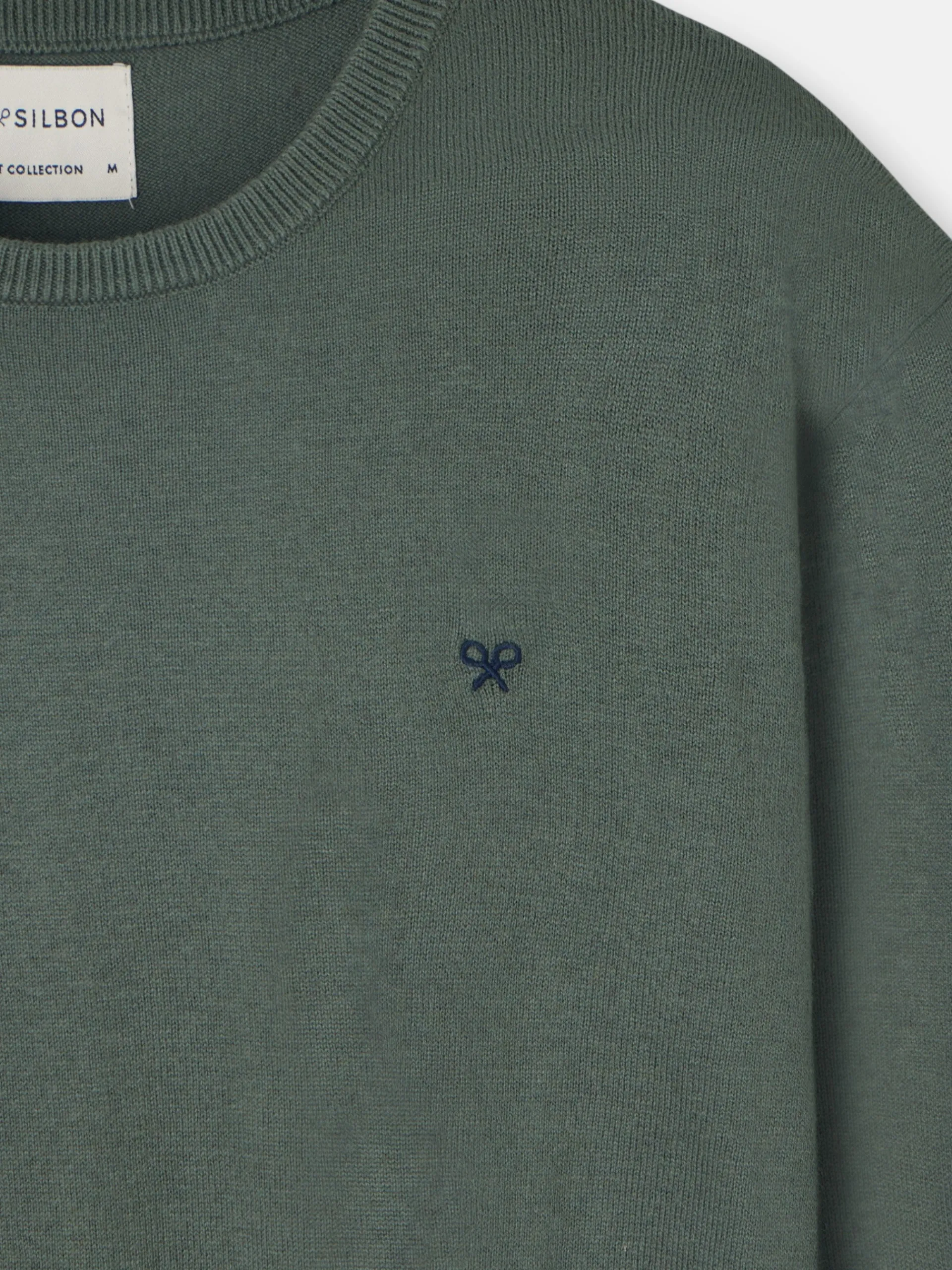 Silbon Smart Casual·Jerséis Y Cárdigan-Jersey classic cuello redondo verde claro Verde claro