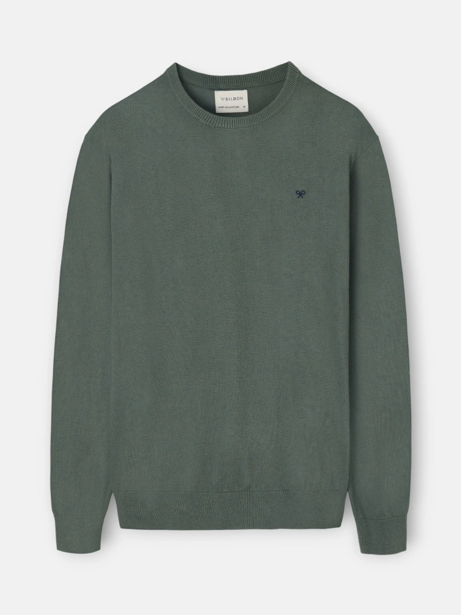 Silbon Smart Casual·Jerséis Y Cárdigan-Jersey classic cuello redondo verde claro Verde claro