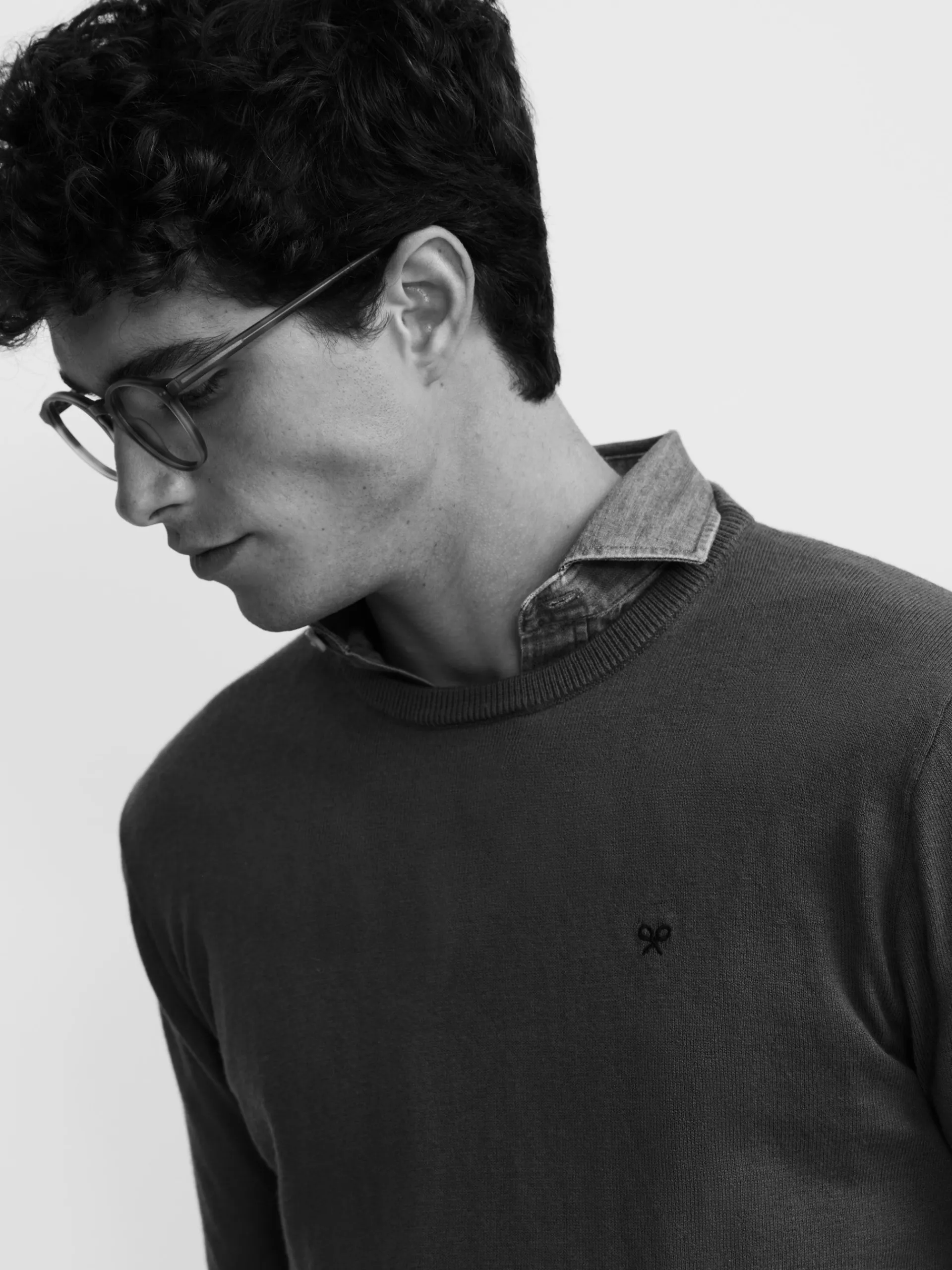 Silbon Smart Casual·Jerséis Y Cárdigan-Jersey classic cuello redondo verde claro Verde claro