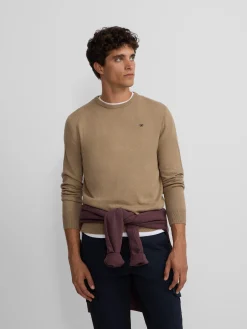 Silbon Smart Casual·Jerséis Y Cárdigan-Jersey classic cuello redondo beige oscuro Beige oscuro