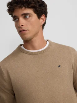 Silbon Smart Casual·Jerséis Y Cárdigan-Jersey classic cuello redondo beige oscuro Beige&nbsp;oscuro