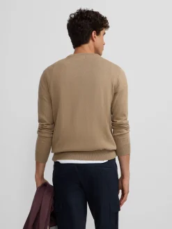 Silbon Smart Casual·Jerséis Y Cárdigan-Jersey classic cuello redondo beige oscuro Beige&nbsp;oscuro