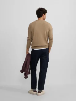 Silbon Smart Casual·Jerséis Y Cárdigan-Jersey classic cuello redondo beige oscuro Beige&nbsp;oscuro