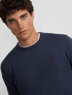 Silbon Smart Casual·Jerséis Y Cárdigan-Jersey classic cuello redondo azul Gris