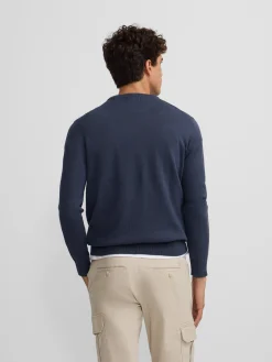 Silbon Smart Casual·Jerséis Y Cárdigan-Jersey classic cuello redondo azul Gris