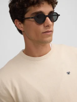 Silbon Smart Casual·Jerséis Y Cárdigan-Jersey classic cuello redondo beige claro Beige claro