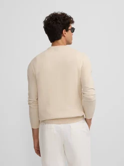 Silbon Smart Casual·Jerséis Y Cárdigan-Jersey classic cuello redondo beige claro Beige claro
