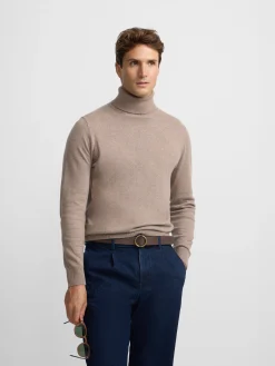 Silbon Smart Casual·Jerséis Y Cárdigan-Jersey classic cuello vuelto marron claro Marron claro