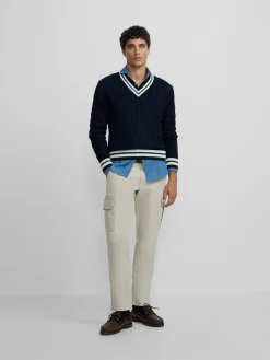 Silbon Smart Casual·Jerséis Y Cárdigan-Jersey college azul marino Azul&nbsp;marino