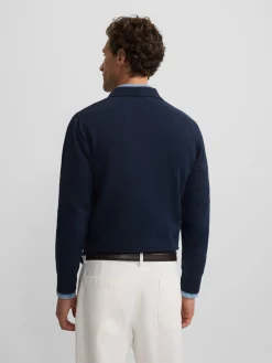 Silbon Smart Casual·Jerséis Y Cárdigan-Jersey cuello polo azul marino Azul&nbsp;marino