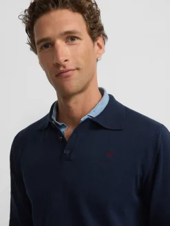 Silbon Smart Casual·Jerséis Y Cárdigan-Jersey cuello polo azul marino Azul&nbsp;marino