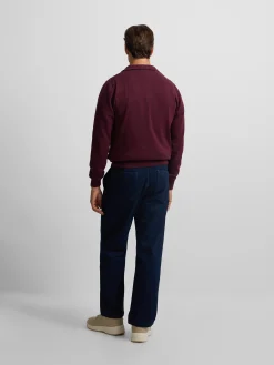 Silbon Smart Casual·Jerséis Y Cárdigan-Jersey cuello polo Burdeos