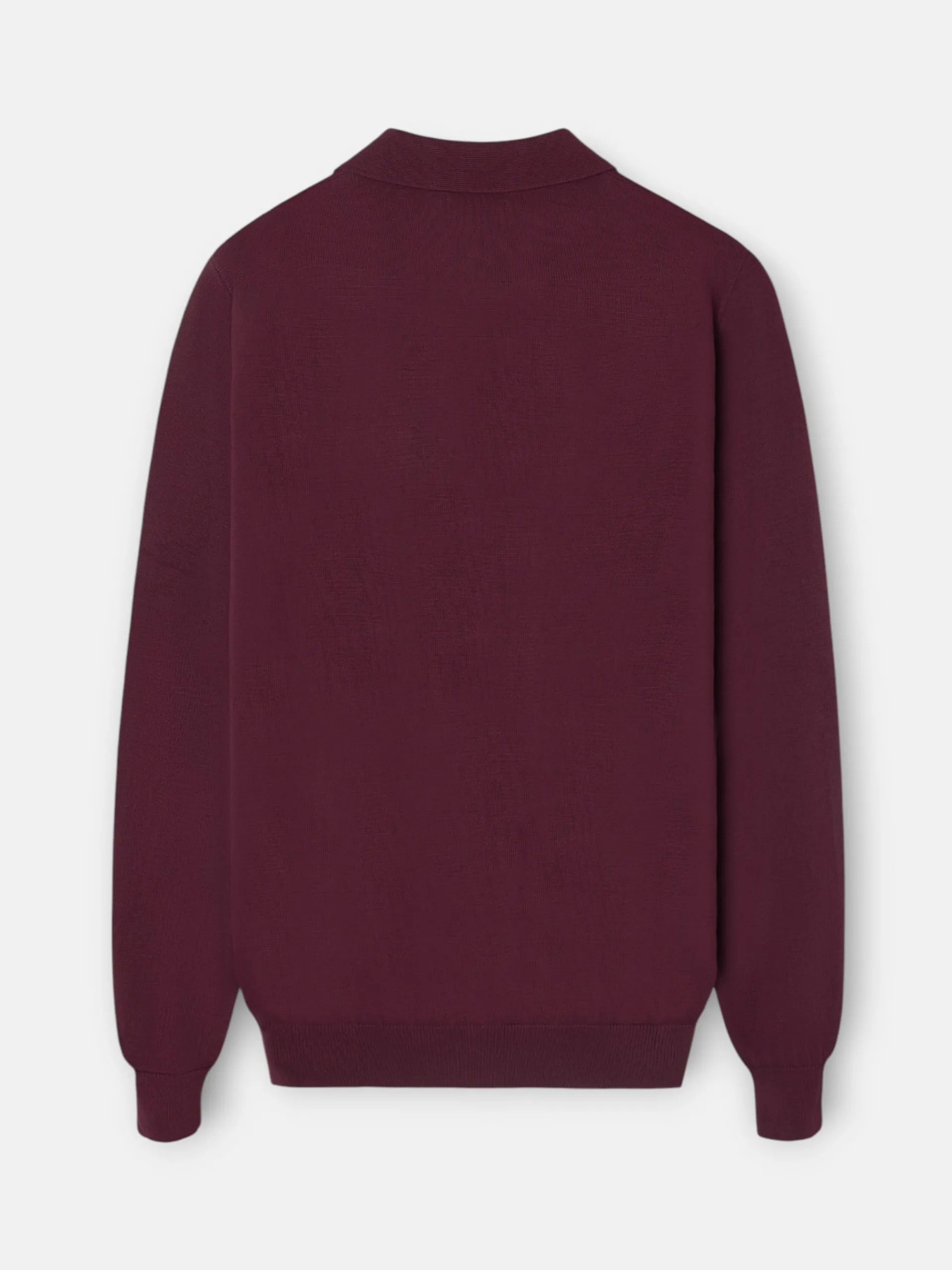 Silbon Smart Casual·Jerséis Y Cárdigan-Jersey cuello polo Burdeos